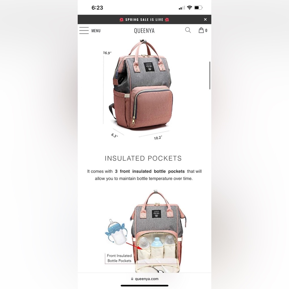 LEQUEEN diaper bag - Picture 9 of 10